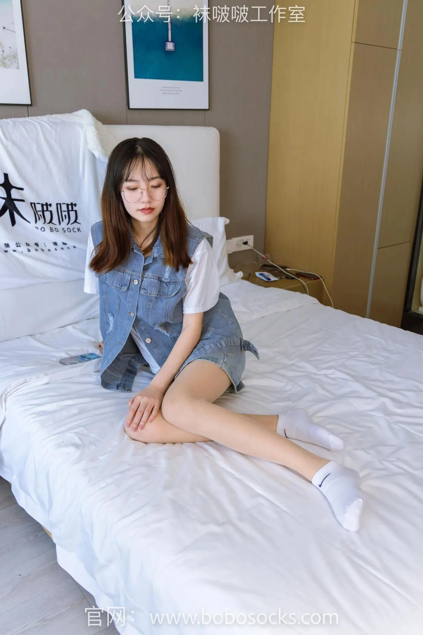 [BoBoSocks袜啵啵]NO.123 小甜豆-板鞋、白棉袜、肉丝 [140P]插图8